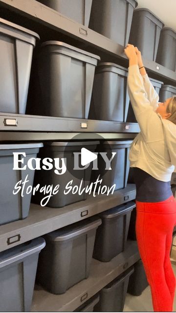 Diy Rack Storage, Garage Stair Storage, Diy Garage Cabinets Ideas, Diy Storage Garage, Storage Container Garage Ideas, How To Store Camping Chairs In Garage, Garage Pegboard Organization Ideas, Shelf Storage Ideas Organizing, Diy Garage Storage Ideas Organizing