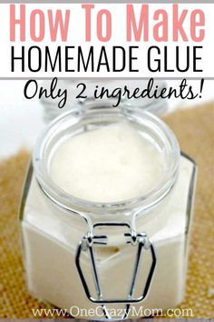 Homemade Mod Podge Recipe, Home Made Glue, Homemade Glue, Glue Recipe, How To Make Glue, Homemade Mod Podge, Fun Slime, Diy Glue, Slime Recipes