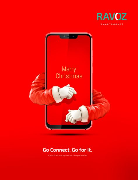 Mobile Poster Design Graphics, Smartphone Ads Creative, Santa Creative Ads, Smartphone Poster Design, Creative Christmas Poster Design, Christmas Ads Social Media, Fashion Creative Ads Graphic Design, Christmas Creatives Ads, Christmas Advertising Design Creative