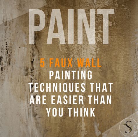 5 Faux Wall Painting Techniques That Are Easier Than You Think – Swedish Furniture Painted Brick Interior Wall, Diy Wall Painting Techniques, Faux Finishes For Walls, Faux Painting Walls, Faux Finish Painting, Faux Painting Techniques, Suede Paint, Faux Wall, Brick Interior Wall