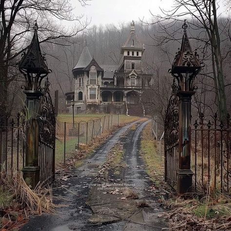 Old Victorian Homes, Creepy Houses, Lost In Time, Old Abandoned Houses, Abandoned House, Abandoned Mansions, Gothic Aesthetic, Fantasy House, Gothic Architecture