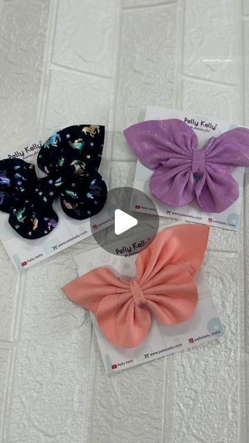 Scrunchies by 𝐏𝐞𝐥𝐥𝐲 𝐊𝐞𝐥𝐥𝐲® on Instagram: "How to make butterfly clip/bow at home without stitching machine 😍 diy Butterfly hair clips #butterflyhairclips #dıy #handmade #withoutstitch #bows #scrunchies #businesswomen #fashiondesigner" Fabric Clips Diy Hair, Butterfly Bow Diy, Butterfly Hair Bows Diy, Bow Clip Making, Hair Clips Making, Hair Clips Handmade, Diy Ribbon Hair Clips, Hair Clip Making Ideas, Diy Clips For Hair