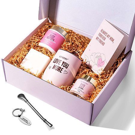 Best Mother's Day Crafts Using Simple Household Items Body Care Gift Basket, Gift Basket For Moms, Bath Gift Basket, Gift Box Idea, Travel Baby Showers, Asian Tea, Bath Gift Set, Spa Gift Box, Bath Gift