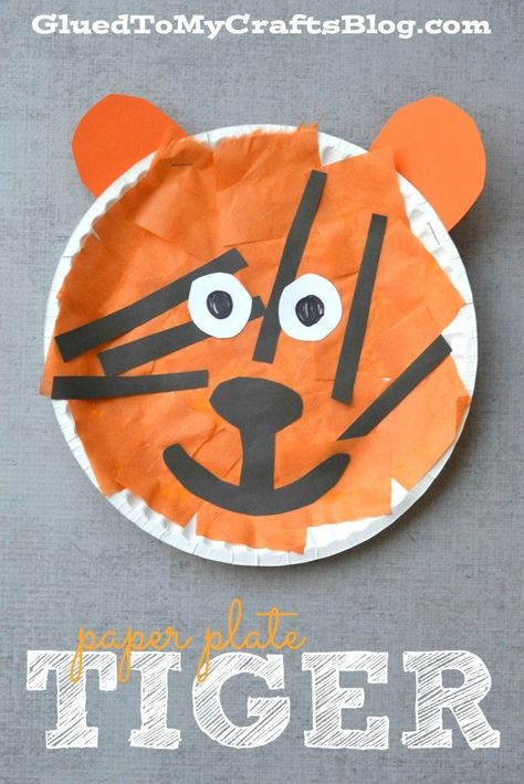 Tiger Paper Plate Craft, Asian Animals Preschool, Tiger Crafts For Toddlers, Tiger Crafts For Preschool, Tiger Crafts For Kids, Phonics Crafts, Tiger Craft, Asian Animals, Elementary Geography