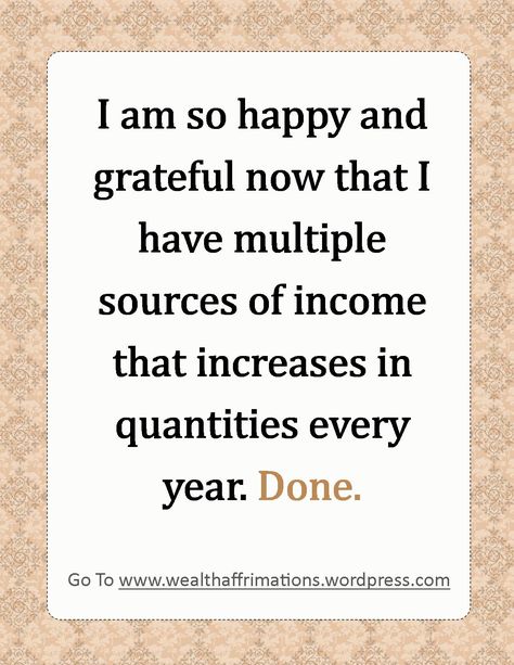 Multiple Streams Of Income Affirmations, Multiple Source Of Income, Multiple Streams Of Income Vision Board, Multiple Sources Of Income Aesthetic, Multiple Streams Of Income Aesthetic, Income Affirmations, Income Manifestation, 2024 Success, Multiple Sources Of Income