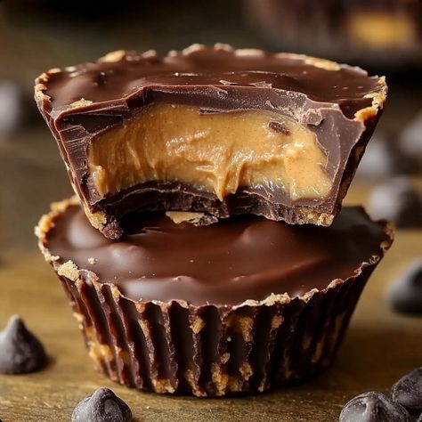 Gourmet Peanut Butter Chocolate Cups Gourmet Peanut Butter Cups, Chocolate Peanut Butter Crunch Cups, Gourmet Chocolate Peanut Butter Cups, Peanut Butter And Chocolate Desserts, Peanut Butter Cup Bars, Gourmet Peanut Butter, Mini Peanut Butter Cups, Homemade Gourmet, Bark Recipes