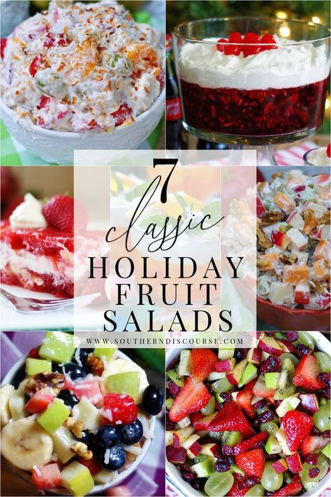 Holiday Fruit Salad, Brunch Fruit Salad, Thanksgiving Fruit Salad, Christmas Fruit Salad, Breakfast Fruit Salad, Thanksgiving Fruit, Ambrosia Fruit Salad, Winter Fruit Salad, Christmas Salad Recipes