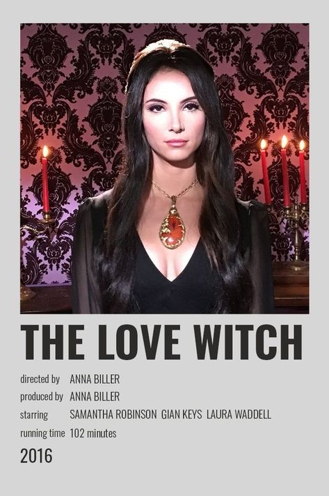 Dark Feminine Films, Movie List Aesthetic, Witch Movies List, Dark Feminine Movies, The Love Witch Poster, Vampire Movies List, The Love Which, The Love Witch Movie, Gothic Movies