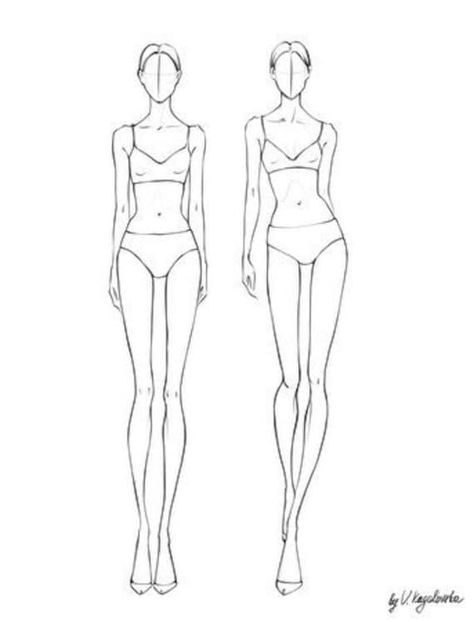 Fashion Body Reference, Fashion Drawing Body Template, Fashion Illustration Practice, Woman Shape Drawing, Body Shape Guide Drawing, Woman Body Drawing Template, Female Fashion Figure Template, Women's Body Drawing, Fashion Inspo Drawings