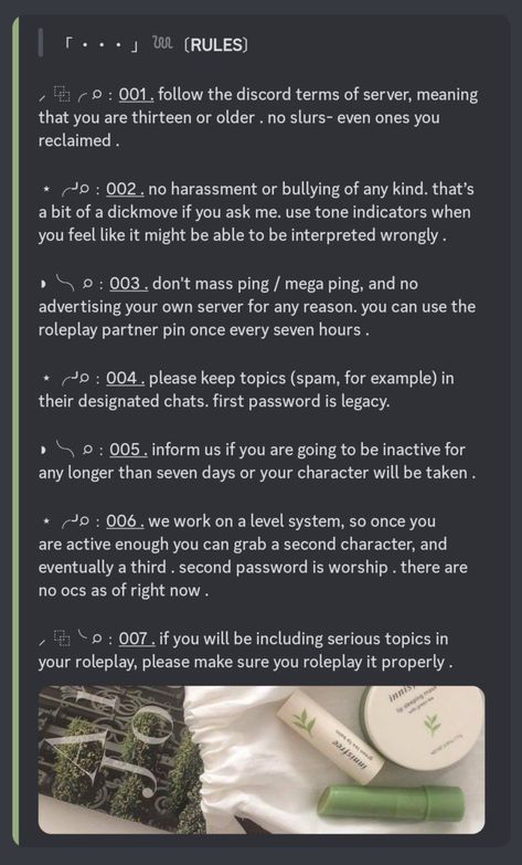 Discord Forum Ideas, Aesthetic Discord Server Layout Ideas, Discord Server Channels Ideas, Cute Names For Discord Servers, Art Discord Server Ideas, Discord Study Server Ideas, Matching Display Names For Discord, Discord Roleplay Server Ideas, Discord Rules Template