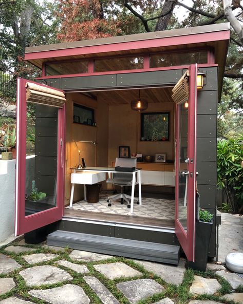 Women Cave Ideas, She Shed Office, She Shed Interior, Garden Escape, Office Shed, Shed Office, Art Shed, Shed Interior, Studio Shed