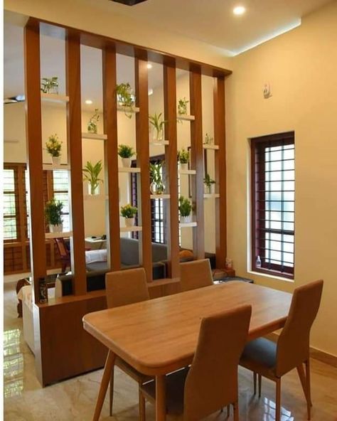 Hall Partion Design Modern, Dining Room Partion Ideas, Drawing Room Partition Design, Kitchen Hall Partition Ideas, Kitchen Wooden Partition Design, Living And Dining Room Partition Ideas, Hall Partion Ideas, Hall Partition Living Rooms, Living Room Partition Design Small Spaces