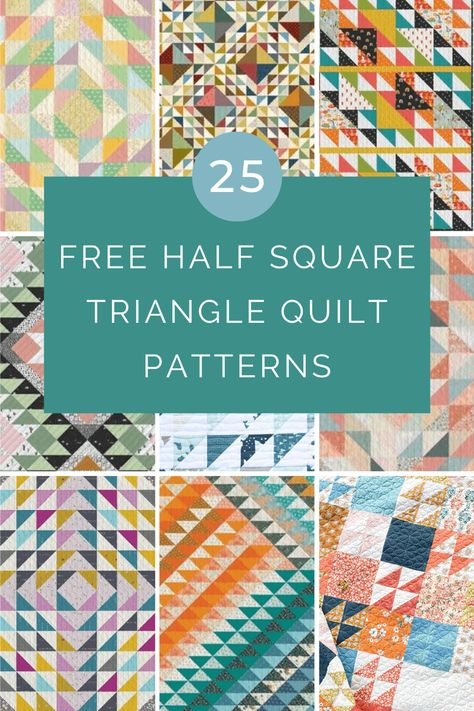 Immerse yourself in the world of quilting with our fabulous Free Half Square Triangle Quilt Patterns! Perfect for your next DIY project, these patterns offer a diverse collection to inspire creativity. From novice to seasoned quilter, everyone can find a design to love. Explore, adapt, and let your imagination soar with these beautiful, unique patterns! Free Medallion Quilt Patterns, Patterns For Half Square Triangles, Half Square Triangle And Four Patch Quilts, Twisted Quilt Block Patterns, Easy Block Quilt Patterns, Half Square Triangle Designs, Half Square Triangle Baby Quilt, Half Triangle Quilt Patterns Layout, Different Types Of Quilt Patterns