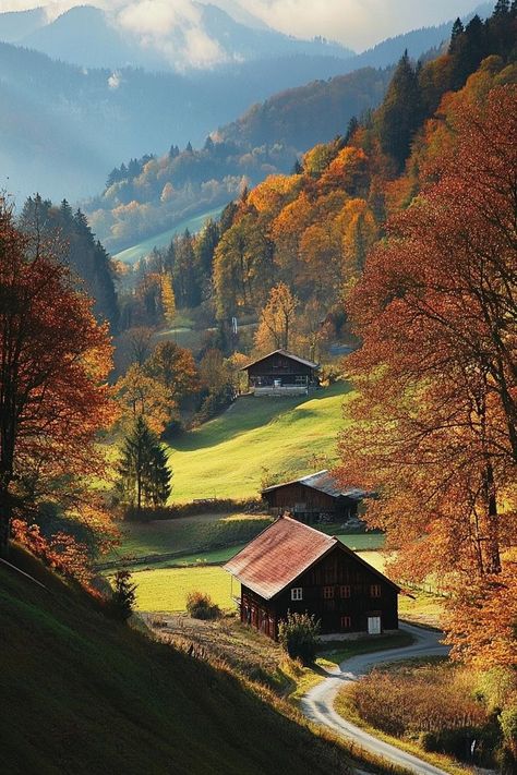 New England Aesthetic, German Village, Germany Photography, Travel Wishlist, Pretty Landscapes, Dream Travel Destinations, Bavaria Germany, Autumn Beauty, Incredible Places