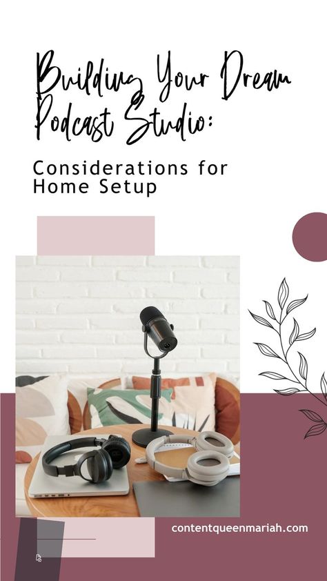 One area that is critical for podcasting success is the creation of a home studio. While I started recording from my phone in my walk-in wardrobe, as we grow and develop our podcasting shows, it is always good to consider building something more permanent. Podcast Setup Home Ideas, Closet Podcast Studio, Diy Podcast Setup, Podcast Office Setup, Podcast Decor Ideas, Single Podcast Setup, Small Podcast Room Ideas, Podcast Background Ideas, Home Podcast Studio Setup