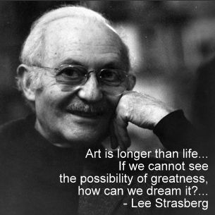 Lee Strasberg inspiring quotes Sanford Meisner, Filmmaking Quotes, Method Acting, Actors Studio, Acting Quotes, Lee Strasberg, Acting School, Poster Project, Actor Quotes