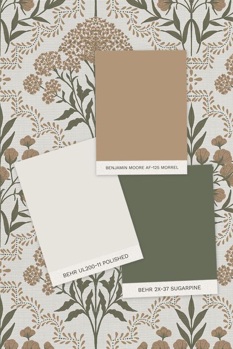 Nature-Inspired Color Palette for Cozy Home Interiors -  #Color #Cozy #home #interiors #NatureInspired #Palette Behr Pure Earth Paint, Home Paint Combination, Guest Room Color Ideas Colour Palettes, Earth Tones Palette Paint Colors, Blue Sage Paint Color, Sage Color Wall, Living Room Colors For Small Space, Earth Tone Behr Paint, Farmhouse Color Palette Behr