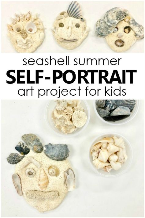 Self Portrait Provocation, Preschool Air Dry Clay Projects, Self Portrait Activities For Kids, Process Art Kindergarten, Clay Activities For Preschoolers, Summer Process Art, Self Portrait Art, Summer Art Projects, Art Project For Kids