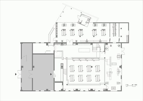 Tes, Berlin, Carpentry Workshop Layout, Carpentry Workshop Design, Workshop Plan Architecture, Wood Workshop Layout, Wood Workshop Design, Workshop Floor Plan, Workshop Floor Plans