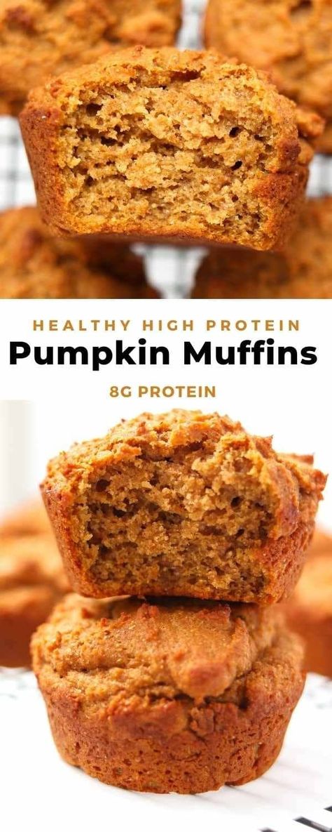 Protein Pumpkin Muffins, Fall Breakfast Recipes, Pumpkin Protein Muffins, Casserole Healthy, Pumpkin Protein, Protein Baking, High Protein Desserts, Breakfast Meals, Kids Healthy