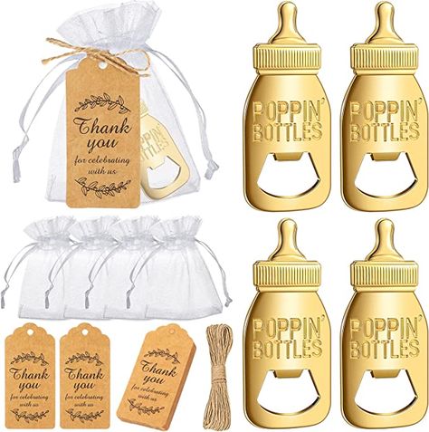 Poppin Bottles Baby, Baby Shower Return Gifts, Baby Shower Favours For Guests, Baby Shower Gifts For Guests, Baby Shower Souvenirs, Poppin Bottles, Boy Baby Shower Ideas, Best Baby Shower Gifts, Baby Shower Party Favors