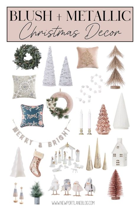 Elevate your holiday decor with Rose Gold Christmas and Pink Christmas Decorations that add a touch of Glam Christmas to any space. Discover creative ways to incorporate metallic and blush elements into your tree, table settings, and more. These ideas will help you create a festive, sophisticated, and modern look for the season. Blush Pink Christmas Decorations, Metallic Christmas Decor, Blush Pink Christmas, Best Blush, Metallic Christmas, Rose Gold Christmas, Glam Christmas, Gold Christmas Decorations, Pink Christmas Decorations