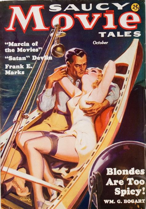 Saucy Movie Tales Oct 1936 Pulp Fiction Book, Pulp Fiction Art, Pulp Covers, Magical Rainbow, Pulp Magazine, Pulp Art, Cult Movies, Dark Heart, Retro Comic