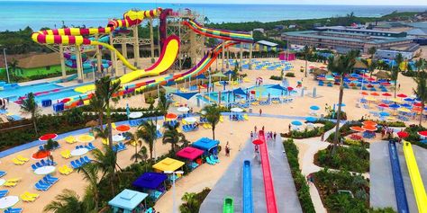 The waterpark at CocoCay (Photo Brittany Chrusciel/Cruise Critic) Perfect Day At Cococay, Navigator Of The Seas, Lagoon Pool, Caribbean Island, Cruise Destinations, Air Balloon Rides, Parasailing, Beach Rentals, Cruise Port