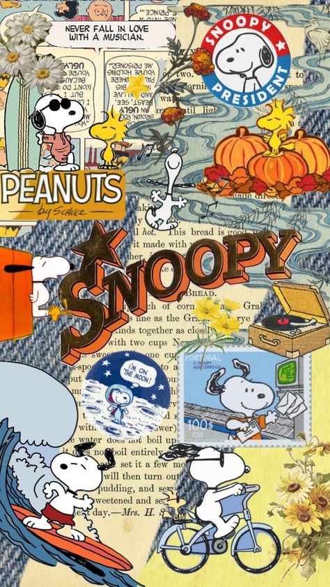 #snoopy Snoopy Collage, Peanuts Wallpaper, Fotografi Digital, Snoopy Wallpaper, Snoopy Pictures, Wallpaper Animes, Snoopy Love, Cute Patterns Wallpaper, Summer Wallpaper