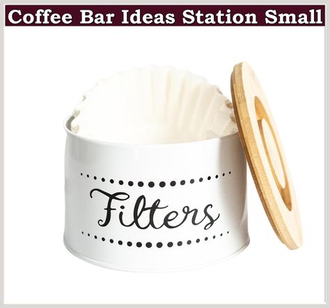 Coffee Filter Holder Storage - Metal & Bamboo Coffee Filter Container - Stylish Farmhouse Coffee Bar Decor - Coffee Station Accessories for Storing Filter Papers - Coffee Bar Organizer for Counters Farmhouse Coffee Bar Decor, Coffee Bar Organizer, Coffee Filters Storage, K Cup Storage, Coffee Organization, Coffee Filter Holder, Tea Bag Organizer, Farmhouse Coffee Bar, Coffee Holder