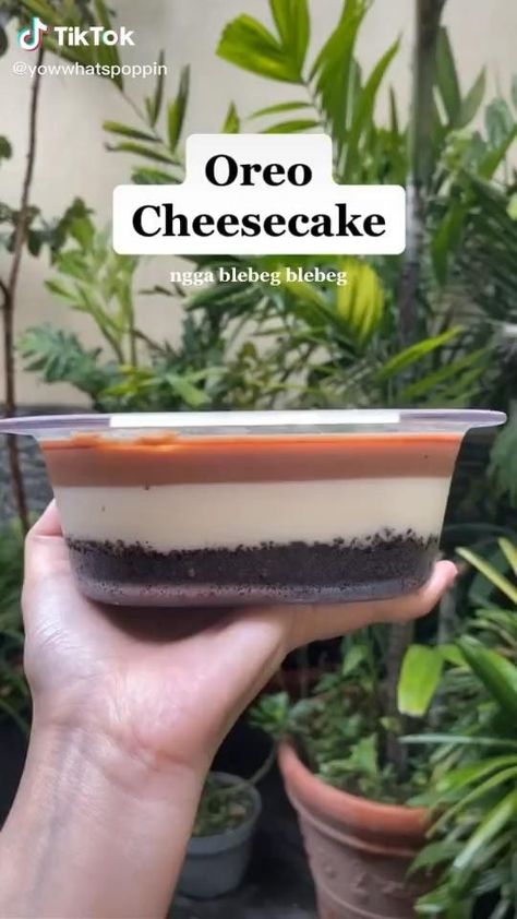 Dessert Box Oreo, Disert Box Oreo, Dessert Box Recipes, Oreo Dessert Cup, Resep Cheesecake, Indonesian Food Traditional, Puding Oreo, Resep Dessert, Kuih Lapis