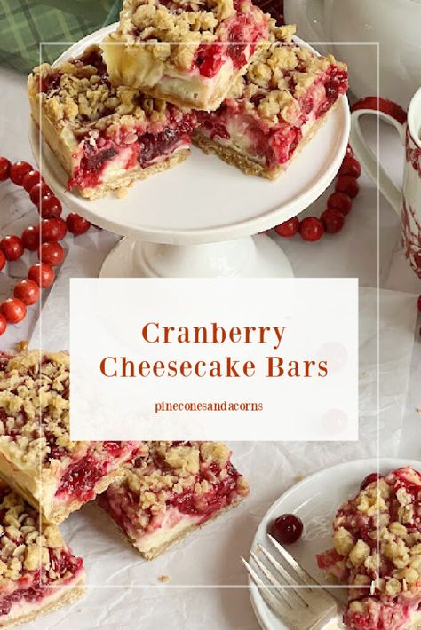 Cranberry Pie Bars, Frozen Cranberry Recipes Baking, Cranberry Orange Crisp, Cranberry Almond Bars, Gluten Free Cranberry Bars, Cranberry Crumble Cheesecake Bars, Thanksgiving Dessert Cranberry, Cranberry Bars Recipe Easy, Cranberry Cream Cheese Bars