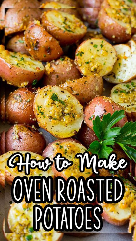 Oven Potato Recipes, Gold Potato Recipes, Baby Potato Recipes, Red Potato Recipes, Meatloaf Dinner, Oven Roasted Potatoes, Roasted Potato Recipes, Thanksgiving Menu Ideas, Baked Potato Recipes