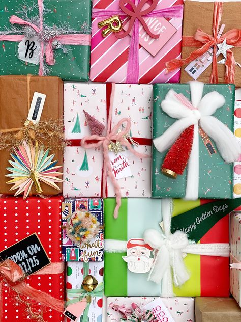 Tags, Toppers and Ties, Oh My! – Klos + Co Gift Toppers Christmas, Gift Toppers Diy, Christmas Gift Toppers, Creative Corporate Gifts, Pretty Gift Wrapping Ideas, Christmas Things To Do, Christmas Trimmings, Colorful Gift Wrapping, Christmas Ideas Gifts