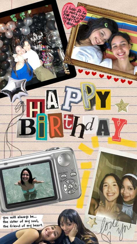 Birthday collage friendship Friends Collage, Birthday Bestie, Happy Birthday Bestie, Birthday Photo Collage, Online Scrapbook, Birthday Captions Instagram, Birthday Collage, Bff Birthday, Instagram Collage