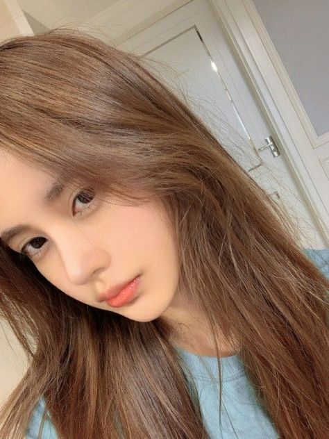 Korean Light Brown Hair, Tawny Hair, Brown Hair Korean, Brown Sugar Hair, Color Trends 2023, Warm Hair Color, Makeup Tips And Tricks, Hair Color Asian, Brown Hair Color Ideas