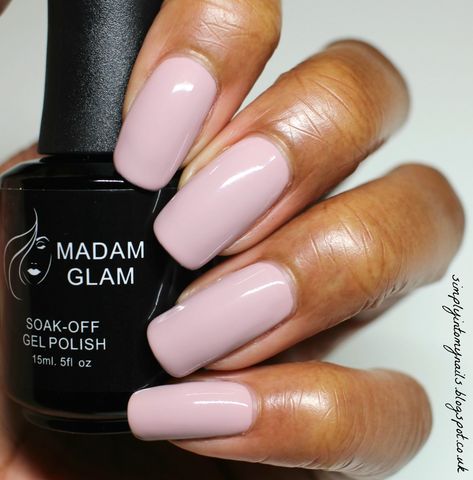 Marshmallow Gel Nail Polish, Dashing Diva Glaze Nails, Madam Glam Gel Polish, Pink Gellac, Natural Manicure, Uk Nails, Nail Glam, Madam Glam, Pink Polish