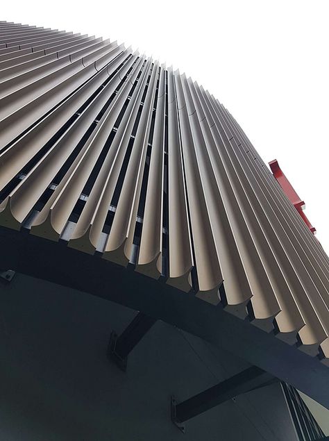 Gallery of Façade System– Aluminium Blades - 6 Facade Louvers, Louvers Facade, Aluminium Louvers, Facade System, Facade Pattern, Retail Facade, Cladding Design, Facade Panel, Aluminium Cladding