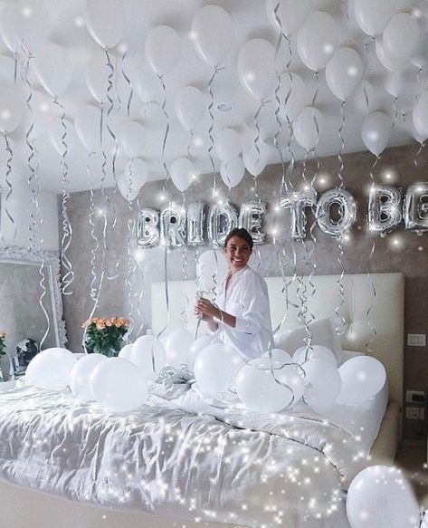 Such a cute way to decorate for the big day! Come on girls, we can do this! Brides Room, Bachelorette Party Weekend, Rustic Wedding Decorations, Bachelorette Party Planning, Bridal Bachelorette Party, Bachelorette Party Games, Creative Wedding Photography, Bachelorette Party Decorations, Bridal Suite