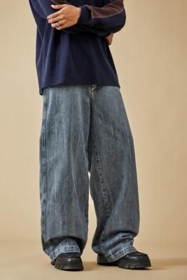 Baggy Gray Jeans Outfit, Y2k Jeans Baggy, Blue Baggy Jeans Outfit Men, Baggy Jeans Outfit Men, Mens Light Wash Jeans, Mens Baggy Jeans, Blue Jeans Outfit Men, Light Blue Jeans Outfit, Baggy Jeans Men