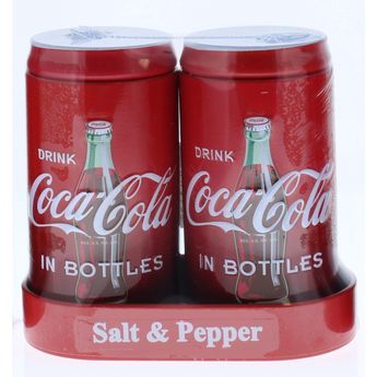 PRICES MAY VARY. Coca-Cola Salt and Pepper Shakers with Caddy, licensed by Coca-Cola Company. Coca Cola Store, Cocoa Cola, Coca Cola Kitchen, Coca Cola Decor, Cherry Coke Can, Coca Cola Drink, Coke Cola, Coke Bottle, Custom Bottles