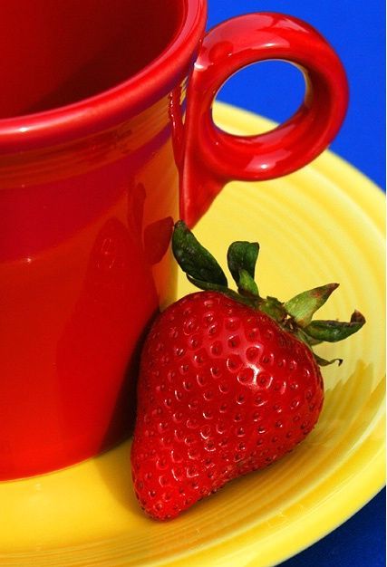 Blue, Red & Yellow Fruit Cup, Photo Class, Primary Colours, Color Harmony, Yellow Aesthetic, Red Blue Yellow, Colour Board, Red Aesthetic, Blue Aesthetic