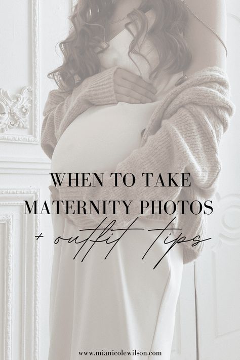 When To Take Maternity Photos: Learn Best Times + Tips Best Time For Maternity Pictures, When To Do Maternity Pictures, Best Time To Take Maternity Pictures, Maternity Pictures To Take Yourself, 6 Month Maternity Pictures, How To Take Maternity Pictures, How To Pose Maternity Photos, Maternity Outfit Photoshoot, How To Do Your Own Maternity Pictures