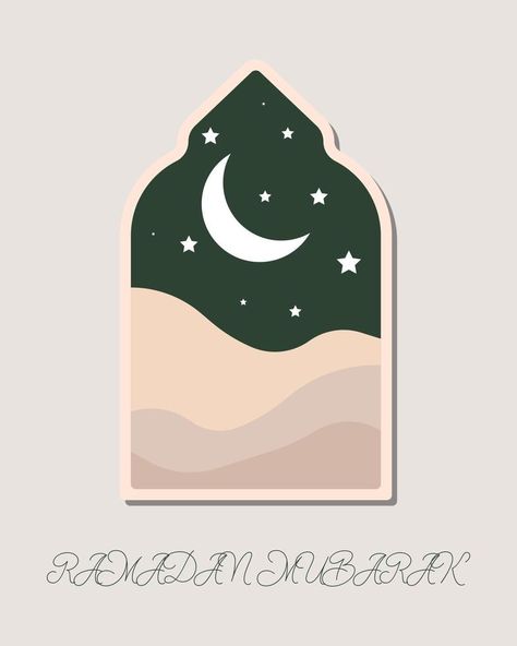 eps10 modern style Ramadan Mubarak greeting cards with retro boho design, moon, mosque dome and lanterns isolated on grey background Ramadan Cards Design, Ramadan Greeting Card Design, Ramadan Graphic Design, Ramadan Card, Ramadan Journal, Craft Booth Design, Ramadan Design, Ramadan Cards, Background Retro