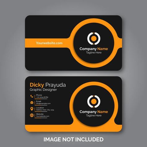 Set of modern professional business card | Premium Vector #Freepik #vector #business #cards #templates #contact Contact Cards Design, Business Card Professional Design, Visit Cards Ideas, Best Visiting Card Design, Modern Visiting Card Design, Graphic Design Visiting Card, Graphic Card Design, Professional Business Card Design Modern, Id Design Card