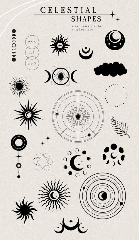 Esoteric Logo, Woman Energy, Spiritual Logo, Energy Symbols, Celestial Elements, Yoga Symbols, Zodiac Wheel, Wine Logo, Moon Symbols