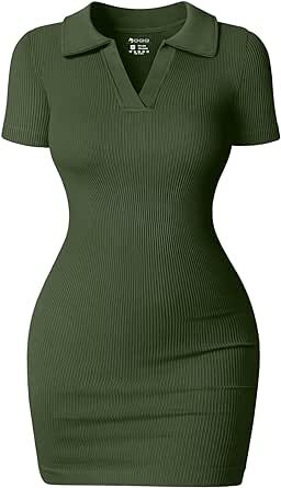 Active Dress, Cutout Crop Top, Johnny Collar, Perfect Curves, Vacation Club, Dress Slim, Club Night, Ribbed Dress, Matcha Green