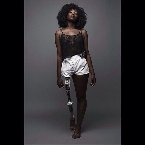 beautiful brown bronze & brave  Black woman with prosthetic The Blacker The Berry, Body Reference Poses, Human Poses Reference, Poses References, Woman Standing, Pose Reference Photo, 인물 사진, Black Is Beautiful, True Beauty