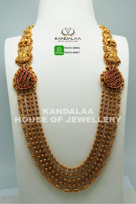 Simple Long Necklace Gold Indian, Layer Gold Necklace Indian, Long Necklace Gold Indian Bridal Latest, Modified Jewelry, Gundla Mala, Antique Long Necklace, Guttapusalu Haram, Fashion Jewelry Necklaces Gold, Long Necklace Gold