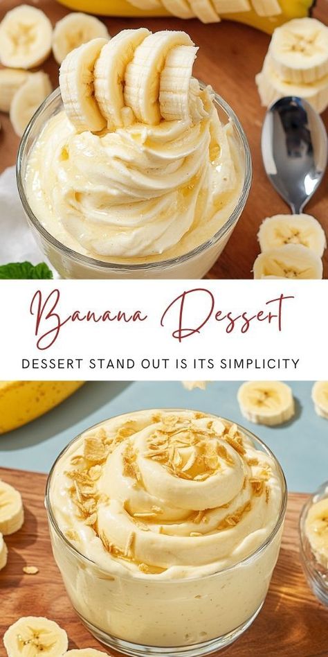 Creamy Banana Dessert Ingredients: 3 ripe bananas: The star of the dessert, providing natural sweetness and a creamy base. 40 g (2 tbsp) butter: Adds richness and depth of flavor, helping to meld the ingredients together. 1 tbsp lemon juice: Enhances the banana flavor while preventing the bananas from browning. #Banana #Dessert Desserts With Old Bananas, Recipes From Bananas, 5 Banana Recipes, Banana Desserts With Ripe Bananas, Desert With Bananas Easy, No Bake Banana Desserts, How To Use Up Bananas, What To Do With Bananas Going Bad, What Can I Make With Ripe Bananas